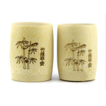 geschnitzte Handwerk Wein Tasse Bambus Tasse